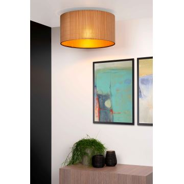 Lucide 03129/42/30 - Ceiling light MAGIUS 1xE27/40W/230V bamboo