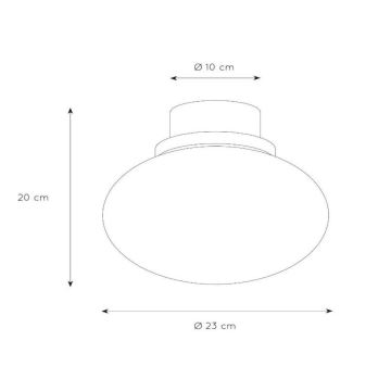 Lucide 03140/23/62 - Ceiling light LORENA 1xE27/40W/230V IP44 green