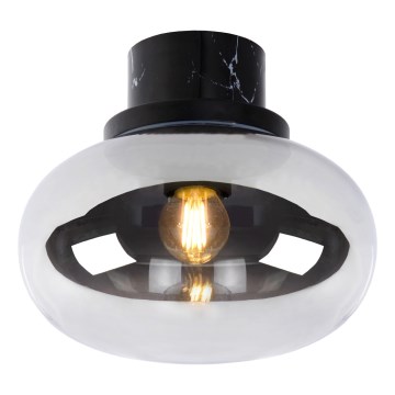 Lucide 03140/23/65 - Ceiling light LORENA 1xE27/40W/230V IP44 black