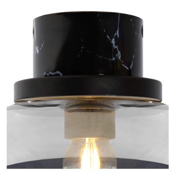 Lucide 03140/23/65 - Ceiling light LORENA 1xE27/40W/230V IP44 black