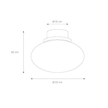 Lucide 03140/23/65 - Ceiling light LORENA 1xE27/40W/230V IP44 black