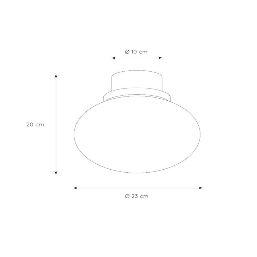 Lucide 03140/23/65 - Ceiling light LORENA 1xE27/40W/230V IP44 black