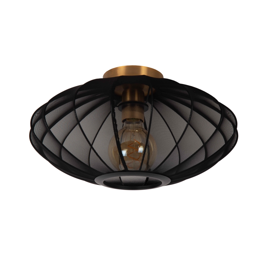 Lucide 03147/40/30 - Ceiling light CORINA 1xE27/40W/230V d. 40 cm black