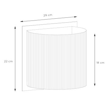 Lucide 03229/01/30 - Wall light MAGIUS 1xE27/40W/230V bamboo