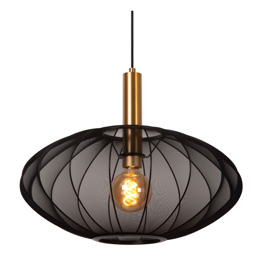 Lucide 03447/52/30 - Chandelier on a string CORINA 1xE27/40W/230V d. 50 cm black