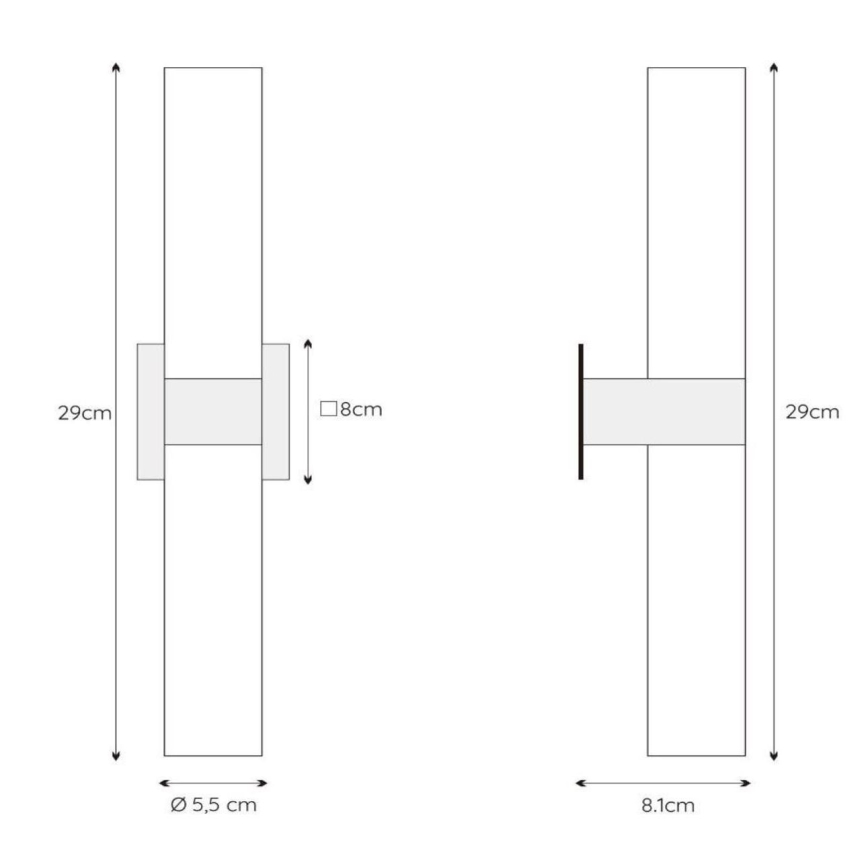 Lucide 04202/02/30 - Bathroom wall light JESSE 2xG9/33W/230V IP44