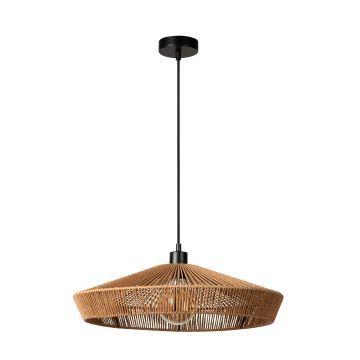 Lucide 10413/50/72 - Chandelier on a string YUNKAI 1xE27/60W/230V d. 50 cm brown