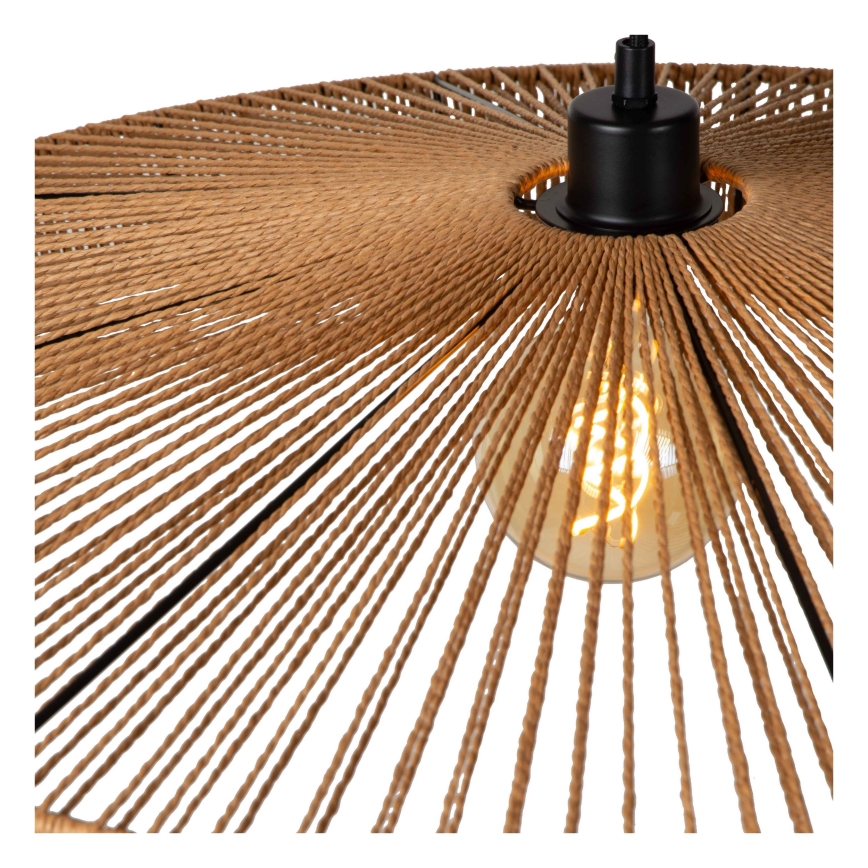 Lucide 10413/70/72 - Chandelier on a string YUNKAI 1xE27/60W/230V d. 70 cm brown