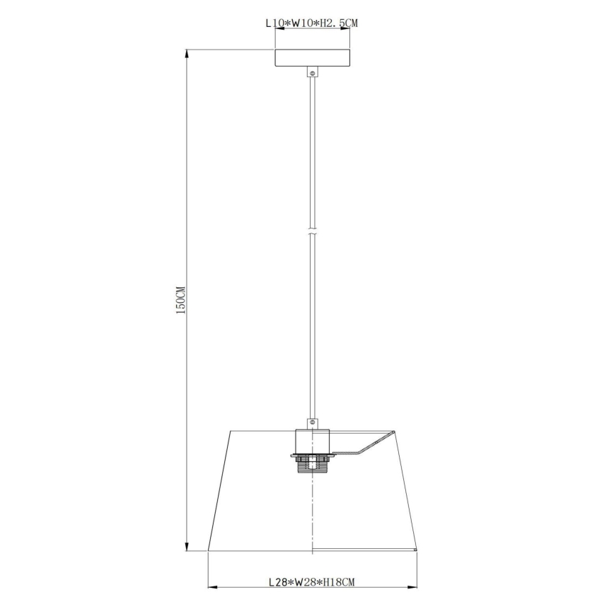 Lucide 10416/01/33 - Chandelier on a string WOOLLY 1xE27/60W/230V green