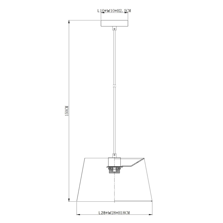 Lucide 10416/01/44 - Chandelier on a string WOOLLY 1xE27/60W/230V orange