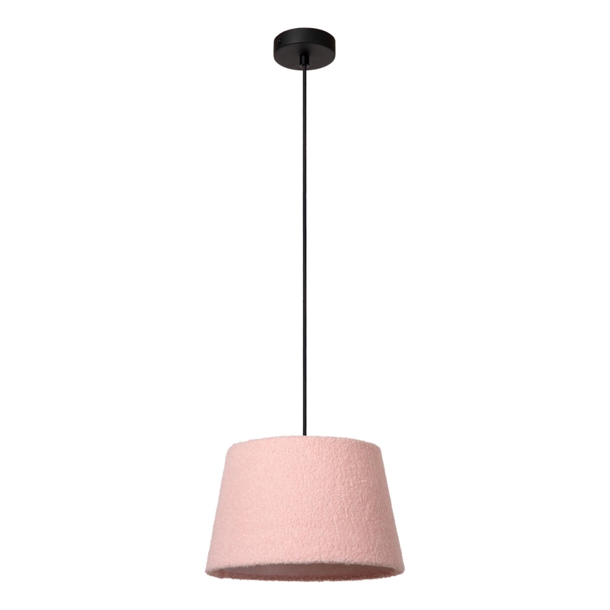 Lucide 10416/01/66 - Chandelier on a string WOOLLY 1xE27/60W/230V pink