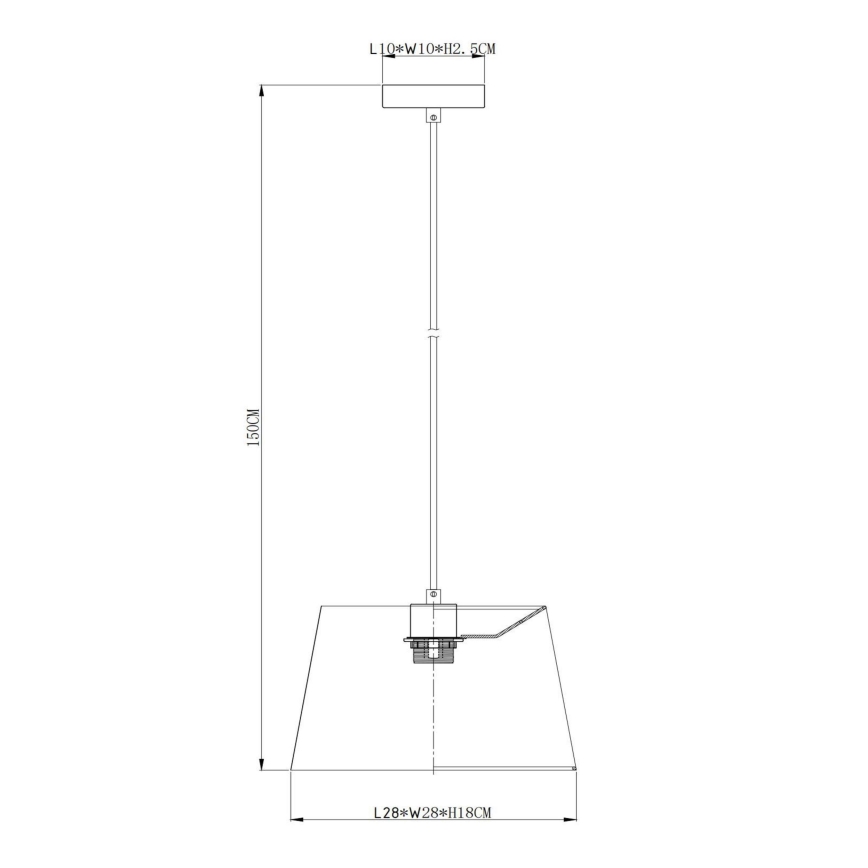 Lucide 10416/01/66 - Chandelier on a string WOOLLY 1xE27/60W/230V pink