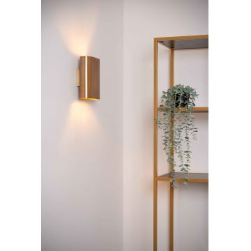 Lucide 12219/02/02 - Wall light OVALIS 2xE14/9W/230V gold