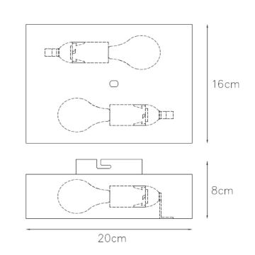 Lucide 12219/02/02 - Wall light OVALIS 2xE14/9W/230V gold