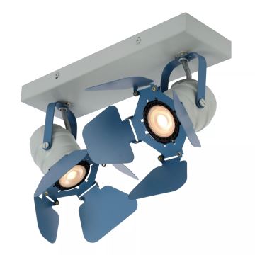 Lucide 17997/02/35 - Spotlight PICTO 2xGU10/35W/230V blue