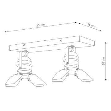 Lucide 17997/02/66 - Spotlight PICTO 2xGU10/35W/230V pink