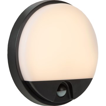 Lucide 22863/10/30 - LED Outdoor wall light with a sensor HUPS LED/10W/230V IP54 black