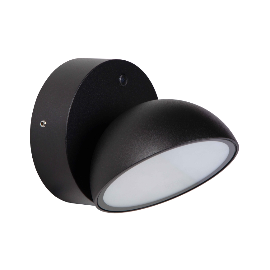 Lucide 22865/12/30 - LED Outdoor wall light with a sensor FINN LED/12W/230V IP54 black