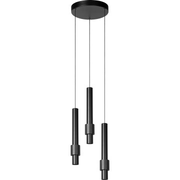 Lucide 24402/15/30 - LED Dimmable chandelier on a string MARGARY 3xLED/4W/230V black