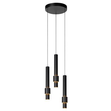 Lucide 24402/15/30 - LED Dimmable chandelier on a string MARGARY 3xLED/4W/230V black