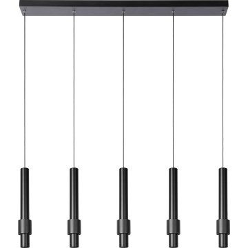 Lucide 24402/30/30 - LED Dimmable chandelier on a string MARGARY 5xLED/4,2W/230V black