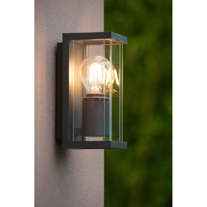 Lucide 27885/01/30 - Outdoor wall light CLAIRE 1xE27/15W/230V IP54 black