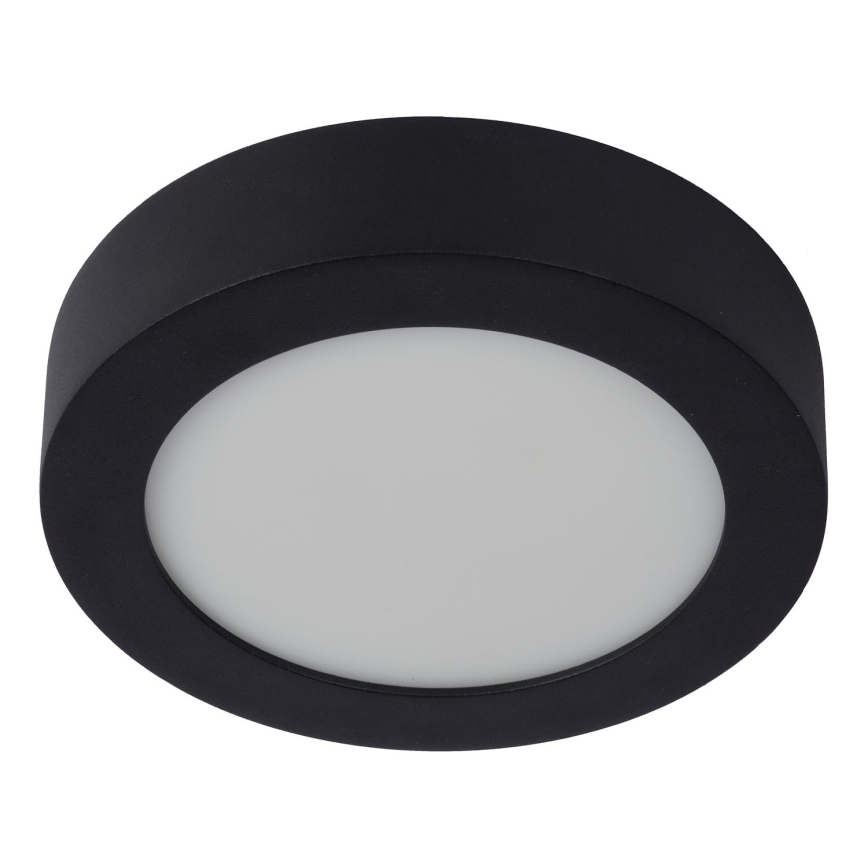 Lucide 28116/18/30 - LED Dimmable bathroom ceiling light BRICE LED/12W/230V d. 18 cm IP44 black