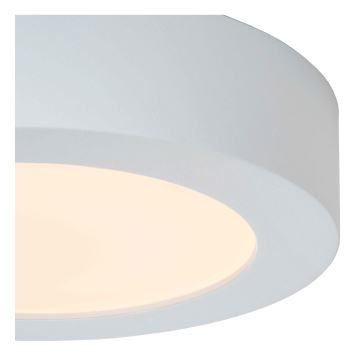 Lucide 28116/18/31 - LED Dimmable bathroom ceiling light BRICE LED/12W/230V d. 18 cm IP44 white