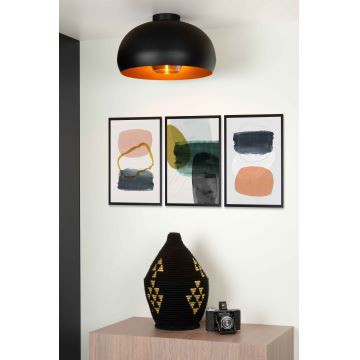 Lucide 30186/38/30 - Ceiling light SHARAN 1xE27/60W/230V d. 38 cm black