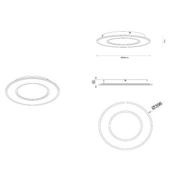 Lucide 44110/24/31 - LED Dimmable ceiling light AXELLE LED/24W/230V white