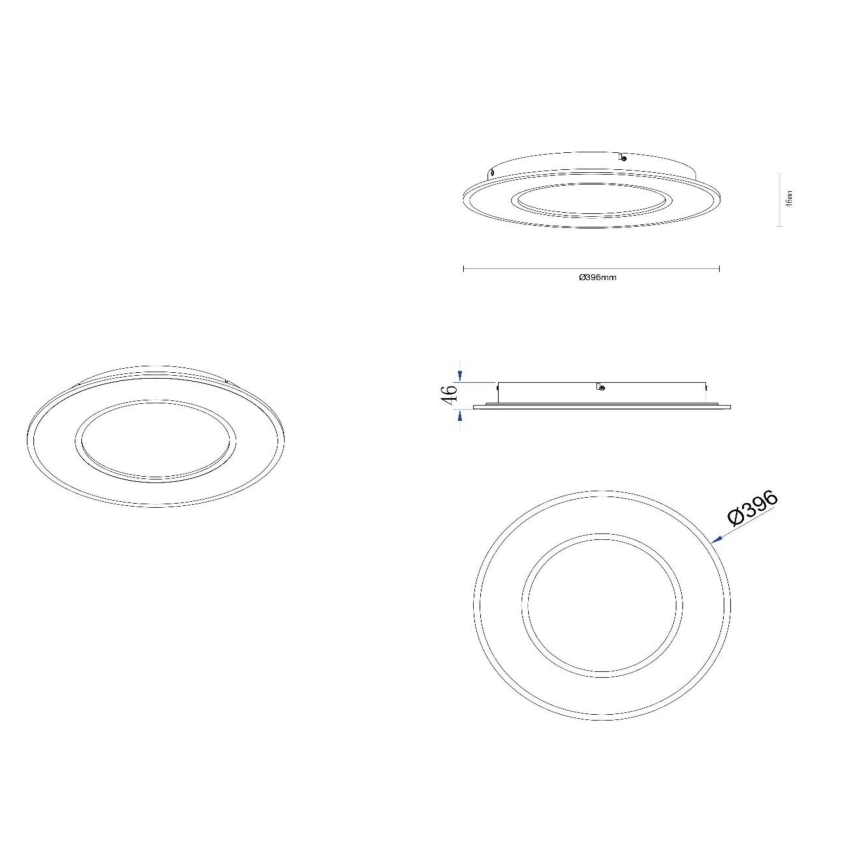 Lucide 44110/24/31 - LED Dimmable ceiling light AXELLE LED/24W/230V white