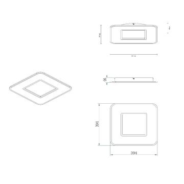 Lucide 44111/24/31 - LED Dimmable ceiling light AXELLE LED/24W/230V white