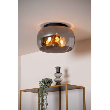 Lucide 45101/40/65 - Ceiling light OLIVIA 3xE27/40W/230V d. 40 cm black