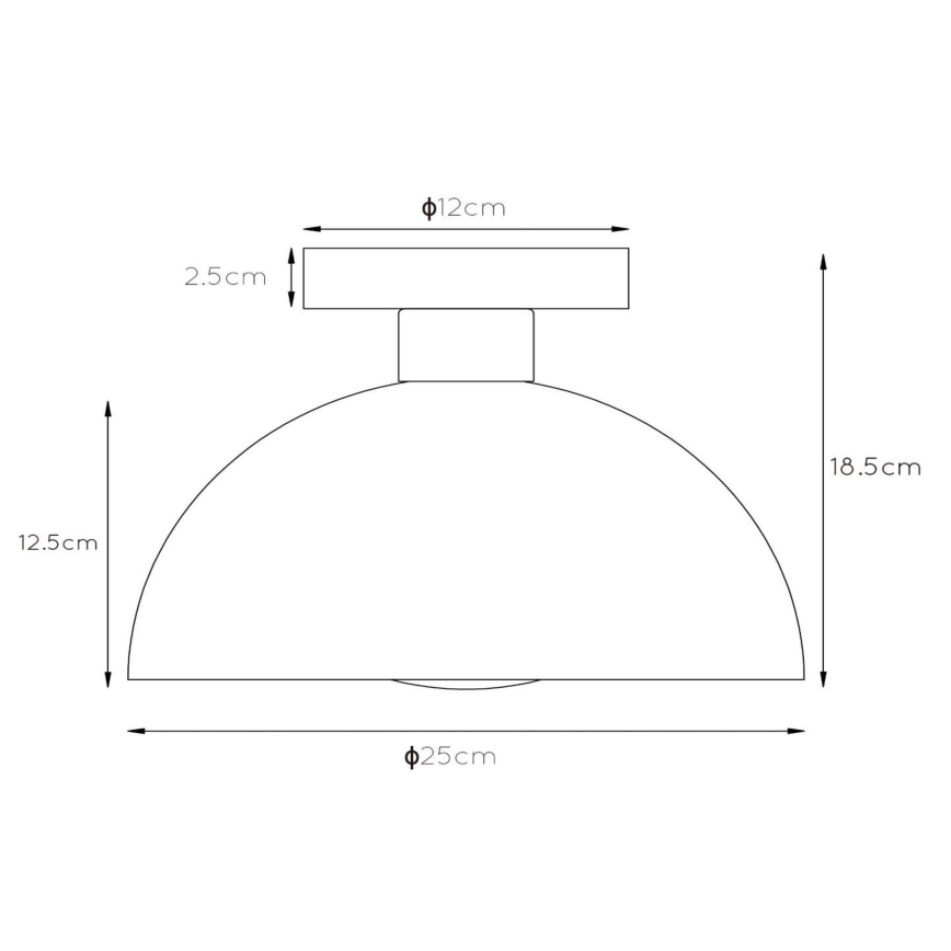 Lucide 45196/01/44 - Ceiling light SIEMON 1xE27/40W/230V orange