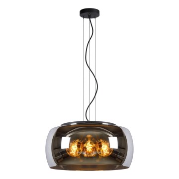 Lucide 45401/50/65 - Chandelier on a string OLIVIA 3xE27/40W/230V d. 50 cm black