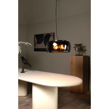 Lucide 45401/50/65 - Chandelier on a string OLIVIA 3xE27/40W/230V d. 50 cm black