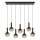 Lucide 45402/07/30 - Chandelier on a string MARIUS 7xE27/40W/230V black