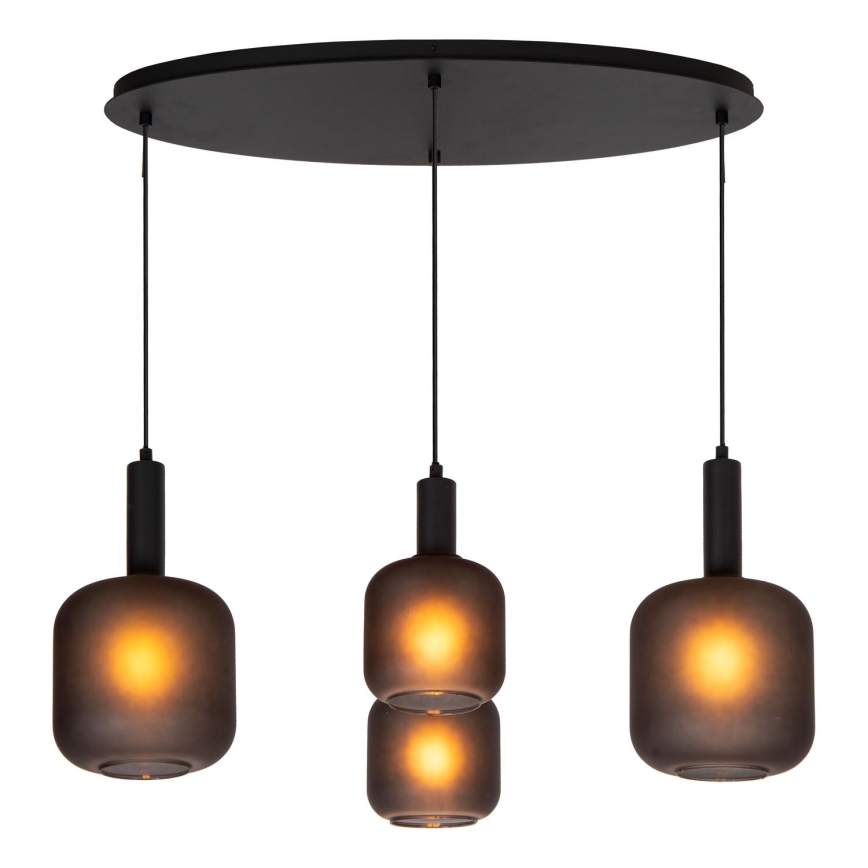 Lucide 45405/04/30 - Chandelier on a string ELOISE 4xE27/40W/230V black