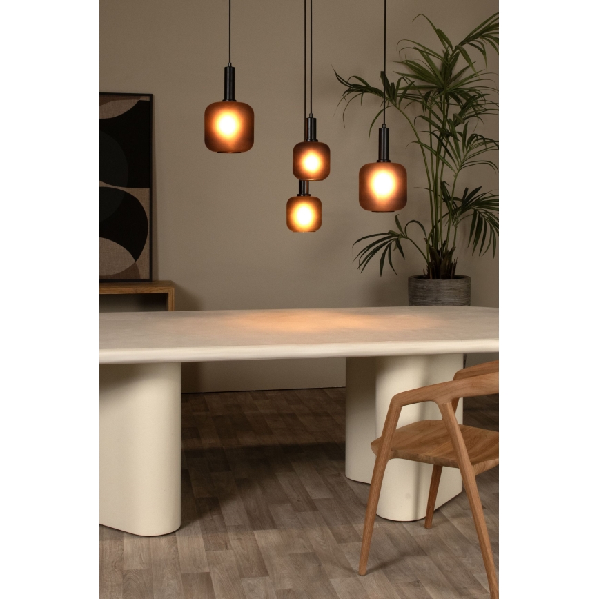 Lucide 45405/04/30 - Chandelier on a string ELOISE 4xE27/40W/230V black