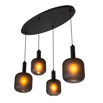 Lucide 45405/04/30 - Chandelier on a string ELOISE 4xE27/40W/230V black