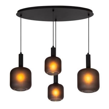 Lucide 45405/04/30 - Chandelier on a string ELOISE 4xE27/40W/230V black