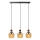 Lucide 45408/03/62 - Chandelier on a string ILONA 3xE27/40W/230V black/beige