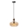 Lucide 45408/30/62 - Chandelier on a string ILONA 1xE27/40W/230V d. 30 cm black/beige