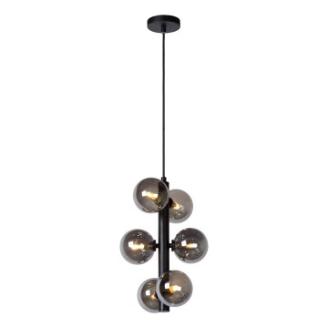 Lucide 45474/06/30 - Chandelier on a string TYCHO 6xG9/28W/230V black