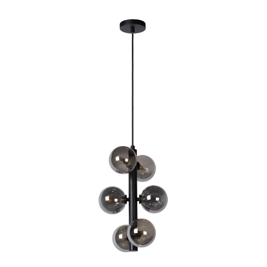 Lucide 45474/06/30 - Chandelier on a string TYCHO 6xG9/28W/230V black