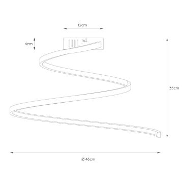 Lucide 46199/25/31 - LED Dimmable surface-mounted chandelier MAXENCE LED/24W/230V white