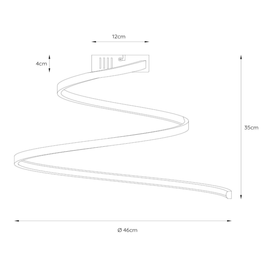 Lucide 46199/25/31 - LED Dimmable surface-mounted chandelier MAXENCE LED/24W/230V white