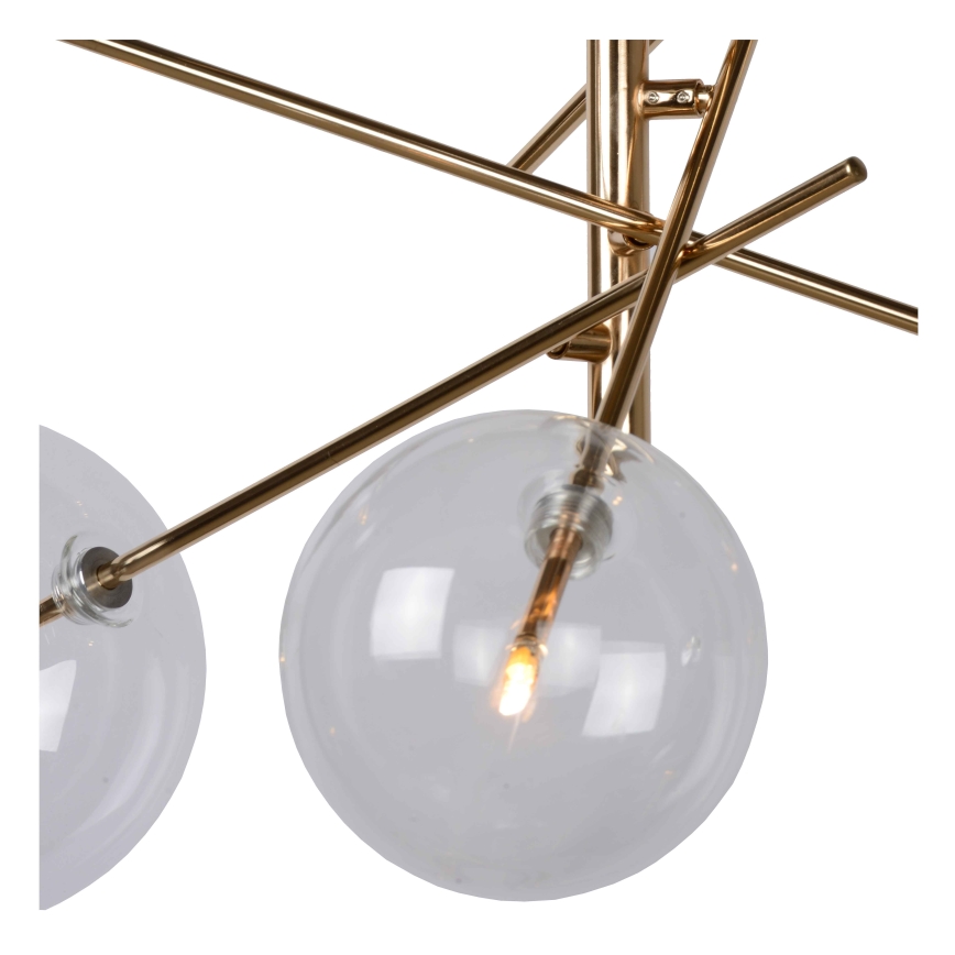 Lucide 46417/06/10 - LED Chandelier on a pole ALARA 6xG4/1,5W/230V gold