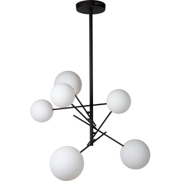 Lucide 46417/06/30 - LED Chandelier on a pole ALARA 6xG4/1,5W/230V black