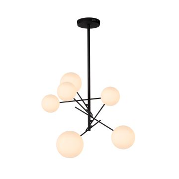 Lucide 46417/06/30 - LED Chandelier on a pole ALARA 6xG4/1,5W/230V black